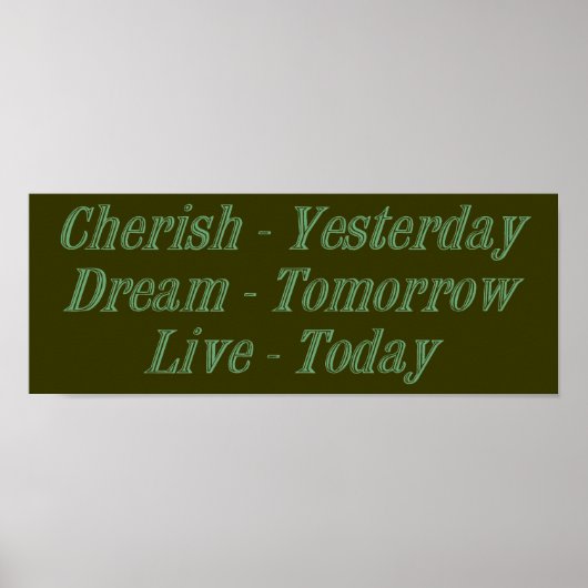 Cherish Green Poster (Vorne)