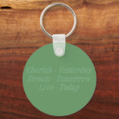 Cherish Green Schlüsselanhänger (Vorderseite)