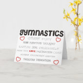 Cherish Gymnastics Karte (Gelbe Blume)