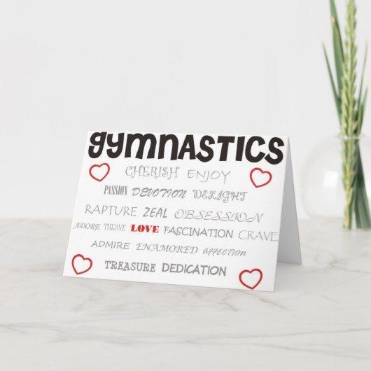 Cherish Gymnastics Karte (Vorderseite)