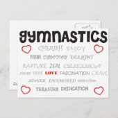 Cherish Gymnastics Postkarte (Vorne/Hinten)