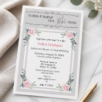 Cherish in Friendship & Liebe Hochzeit Einladung