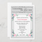 Cherish in Friendship & Liebe Hochzeit Einladung (Vorne/Hinten)