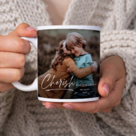 Cherish Jeden Augenblick Script 2 Foto Kaffeetasse