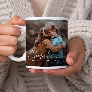 Cherish Jeden Augenblick Script 2 Foto Kaffeetasse