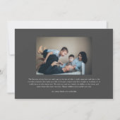 Cherish Jeden Augenblick Script Foto Frohe Weihnac Karte (Rückseite)