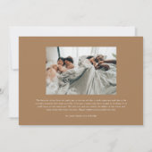 Cherish Jeden Augenblick Script Foto Frohe Weihnac Karte (Rückseite)