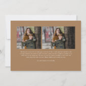 Cherish Jeden Augenblick Script Foto Frohe Weihnac Karte (Rückseite)