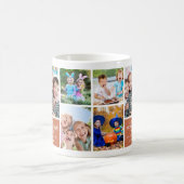 Cherish Jeden Moment Terracotta 10 FotoCollage Kaffeetasse (Mittel)