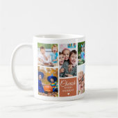 Cherish Jeden Moment Terracotta 10 FotoCollage Kaffeetasse (Links)