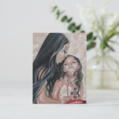 Cherish Mermaid und Child Postcard Postkarte (Stehend Vorderseite)