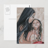 Cherish Mermaid und Child Postcard Postkarte (Vorne/Hinten)
