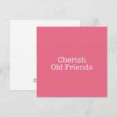 Cherish Old Friends Note Card Mitteilungskarte (Vorne/Hinten)