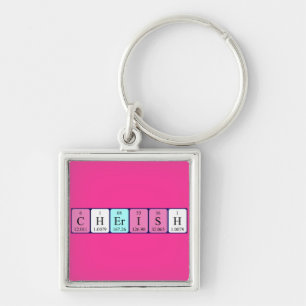 Cherish periodic table name keyring schlüsselanhänger