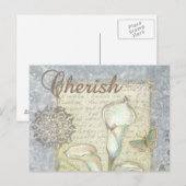Cherish Postkarte (Vorne/Hinten)