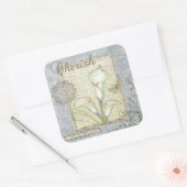 Cherish Quadratischer Aufkleber (Umschlag)