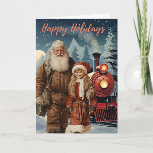 "Cherish the Moments: Enjoy Family" Feiertagskarte (Vorderseite)