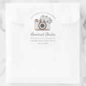 Cherish Vintag Custom Logo Fotografy Business Runder Aufkleber (Tasche)