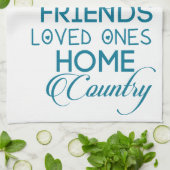 Cherish, was Aquamarin zählt Geschirrtuch (Gefaltet)