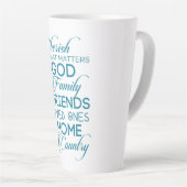 Cherish, was Aquamarin zählt Milchtasse (Rechte Ecke)