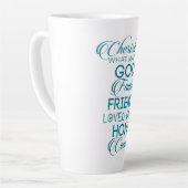 Cherish, was Aquamarin zählt Milchtasse (Linke Ecke)