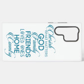 Cherish, was Aquamarin zählt Samsung Galaxy Hülle (Rückseite (Horizontal))