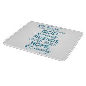 Cherish, was Aquamarin zählt Schneidebrett (Ecke)