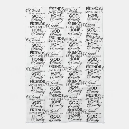 Cherish Was zählt Geschirrtuch (Vertikal)