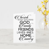 Cherish Was zählt Karte (Gelbe Blume)