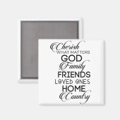 Cherish Was zählt Magnet (Vorderseite/Rückseite)