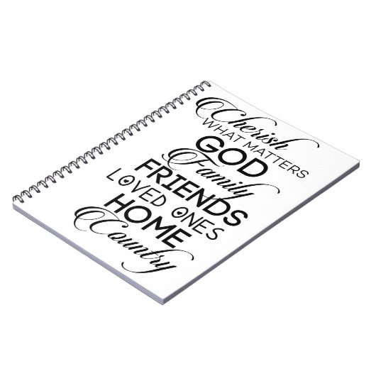 Cherish Was zählt Notizblock (Linke Seite)