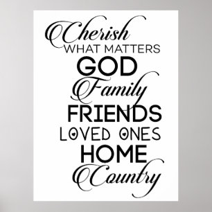 Cherish What Matters Poster