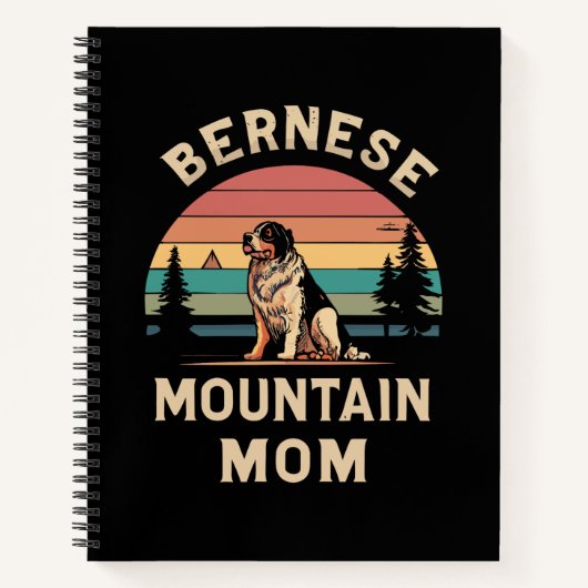 Cherish your Liebe: Bernese Mountain Dog Mama Notizblock (Vorderseite)