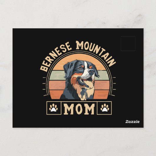 Cherish your Liebe: Bernese Mountain Dog Mama Postkarte (Rückseite)