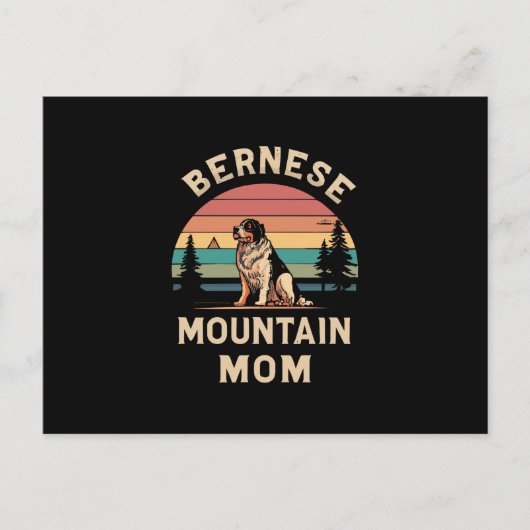Cherish your Liebe: Bernese Mountain Dog Mama Postkarte (Vorderseite)