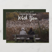 Cherish Zeit mit Ihnen verbracht Einladung (Vorne/Hinten)