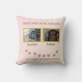 Cherished Companions Pawprint Kissen