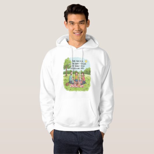Cherished Family Bonds Doodle T-Shirt Hoodie (Vorne ganz)