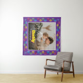 Cherished Family Portrait Gift - Vater Daughter So Wandteppich (Beispiel (Horizontal))