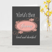 Cherished Granny Karte (Gelbe Blume)