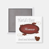 Cherished Memaw Magnet (Vorderseite/Rückseite)