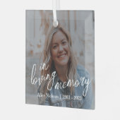 Cherished Moments Memorial Ornament Aus Glas (Vorderseite links)