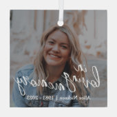 Cherished Moments Memorial Ornament Aus Glas (Rückseite)