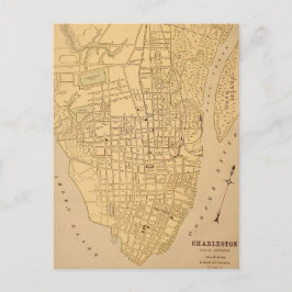 Cherleston SC Vintage Mapt Postcard Postkarte