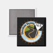 Cherohala Skyway Famous Motorrad Road Magnet (Vorderseite/Rückseite)