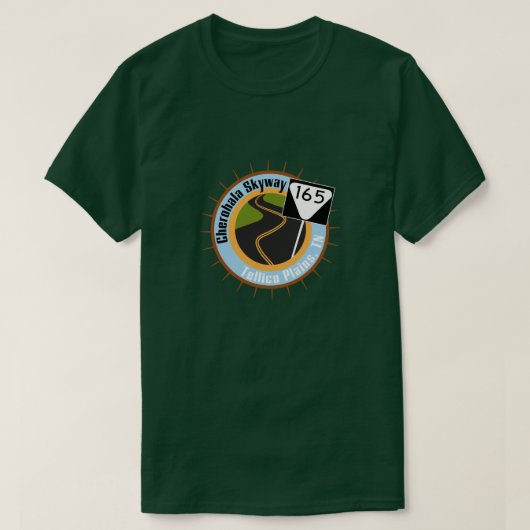 Cherohala Skyway Motorrad-Fahrt T-Shirt (Design vorne)