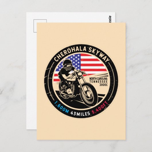 Cherohala Skyway National Landschaftlich Byways Mo Postkarte (Vorne/Hinten)