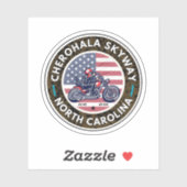 Cherohala Skyway Tennessee bis North Carolina Aufkleber (Blatt)