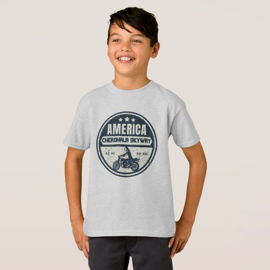 Cherohala Skyway Tennessee bis North Carolina T-Shirt (Vorne ganz)