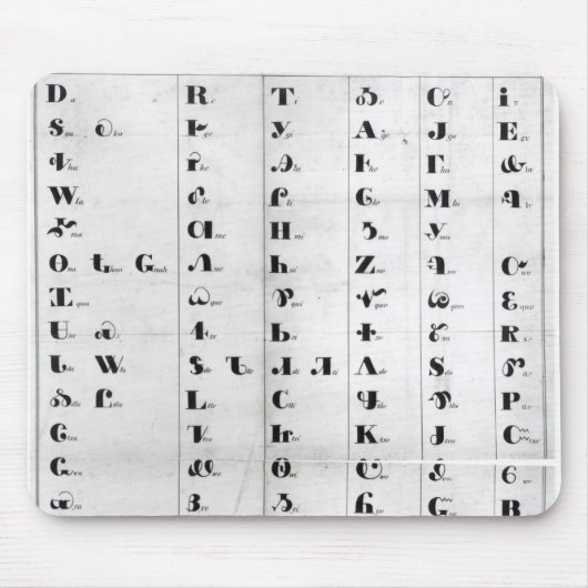 Cherokee Alphabet, Pendeltons 'Lithography Mousepad (Vorne)